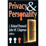 Privacy and Personality by Chapman,John W., 9780202309798