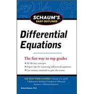 Schaum's Easy Outline of Differential Equations, Revised Edition by Bronson, Richard, 9780071779814