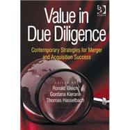 Value in Due Diligence by Gleich, Ronald; Kierans, Gordana; Hasselbach, Thomas, 9780566089824