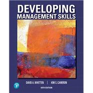 MyLab Management with Pearson eText -- Access Card -- for Developing Management Skills(1year) by Whetten, David A.; Cameron, Kim S., 9780135229842