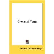 Giovanni Verga by Bergin, Thomas Goddard, 9781432569846
