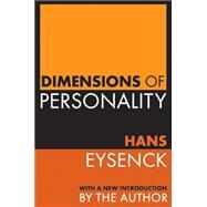 Dimensions of Personality by Eysenck; Hans J., 9781560009856