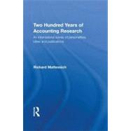 Two Hundred Years of Accounting Research by Mattessich, Richard, 9780203939857