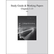Study Guide and Working Papers for College Accounting  (Chapters 1-13) by Price, John, 9780077639884