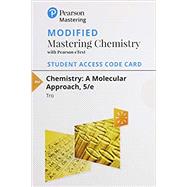 Modified Mastering Chemistry with Pearson eText -- Standalone Access Card -- for Chemistry A Molecular Approach by Tro, Nivaldo J., 9780134989884