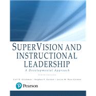 SuperVision and Instructional...,Glickman, Carl D.; Gordon,...,9780134449890