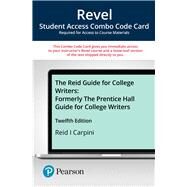 Revel for The Reid Guide for College Writers -- Combo Access Card by Reid, Stephen; DelliCarpini, Dominic, 9780135259894