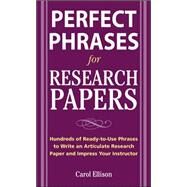 McGraw-Hill's Concise Guide to Writing Research Papers by Ellison, Carol, 9780071629898