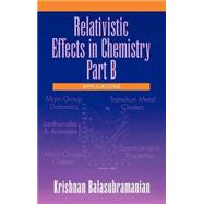 Relativistic Effects in Chemistry, Applications by Balasubramanian, Krishnan, 9780471179917