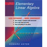 Elementary Linear Algebra, 10th Edition Binder Ready Version by Howard Anton, 9780470559918
