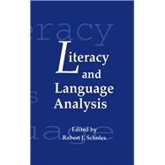 Literacy and Language Analysis by Scholes,Robert J., 9781138979918