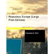 Peaceless Europe by Nitti, Francesco S., 9781426439919