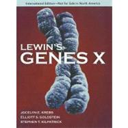Lewin's Genes X by Krebbs, Jocelyn E.; Goldstein, Elliott S.; Kilpatrick, Stephen T., 9780763779924