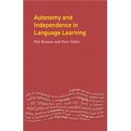 Autonomy and Independence in Language Learning by Voller; Peter, 9780582289925