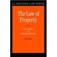 Law of Property by Lawson, F. H.; Rudden, Bernard, 9780198299936