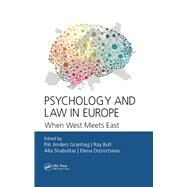 Psychology and Law in Europe by Granhag, Pr-anders; Bull, Ray; Shaboltas, Alla; Dozortseva, Elena, 9780367889937