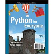 Python For Everyone by Horstmann, Cay S.; Necaise, Rance D., 9781119739951