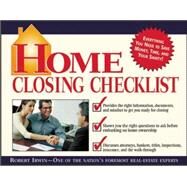 Home Closing Checklist by Irwin, Robert, 9780071409971