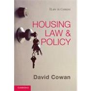 Housing Law and Policy by David Cowan, 9780521199971