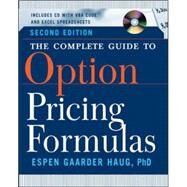 The Complete Guide to Option Pricing Formulas by Haug, Espen Gaarder, 9780071389976