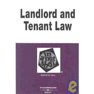Landlord and Tenant Law in a Nutshell by Hill, David S., 9780314259981