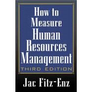 How to Measure Human Resource Management by Fitz-enz, Jac, 9780071369985