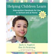 Helping Children Learn: Intervention Handouts for Use in School and at Home by Naglieri, Jack, 9781557669988