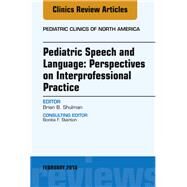 Pediatric Speech and Language by Shulman, Brian B., 9780323569989