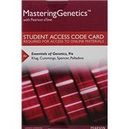 Mastering Genetics with Pearson eText -- Standalone Access Card -- for Essentials of Genetics by Klug, William S.; Cummings, Michael R.; Spencer, Charlotte A.; Palladino, Michael A., 9780134189994